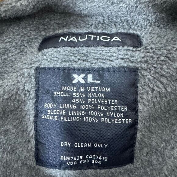 Nautica Men’s Zip Up Fleece Lined Jacket Size XL Nylon Blend - Picture 8 of 15